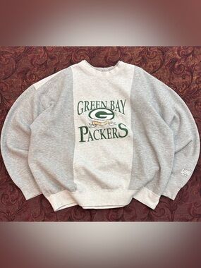 90s Green Bay Packers Lee Sport Boxy Embroidered Crewneck